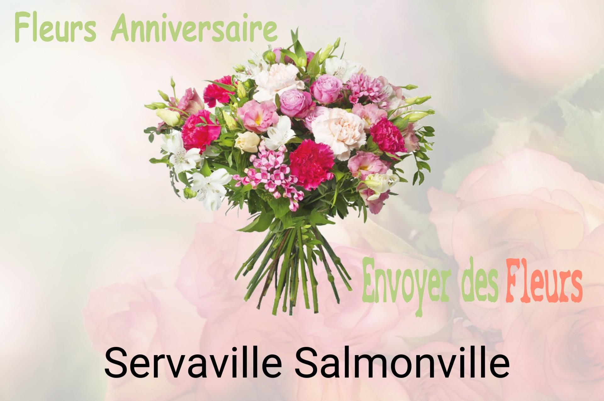 Bouquet de fleurs d’anniversaire livré à Servaville-Salmonville