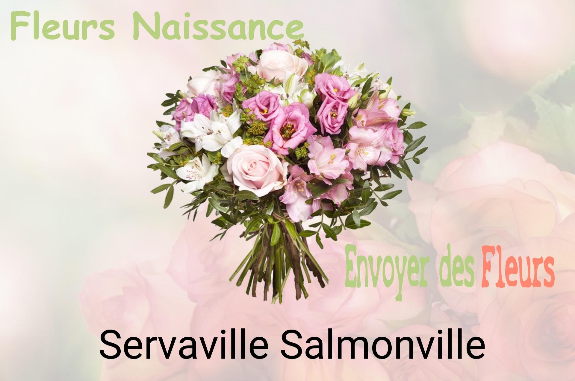 Bouquet de fleurs de naissance livré à Servaville-Salmonville