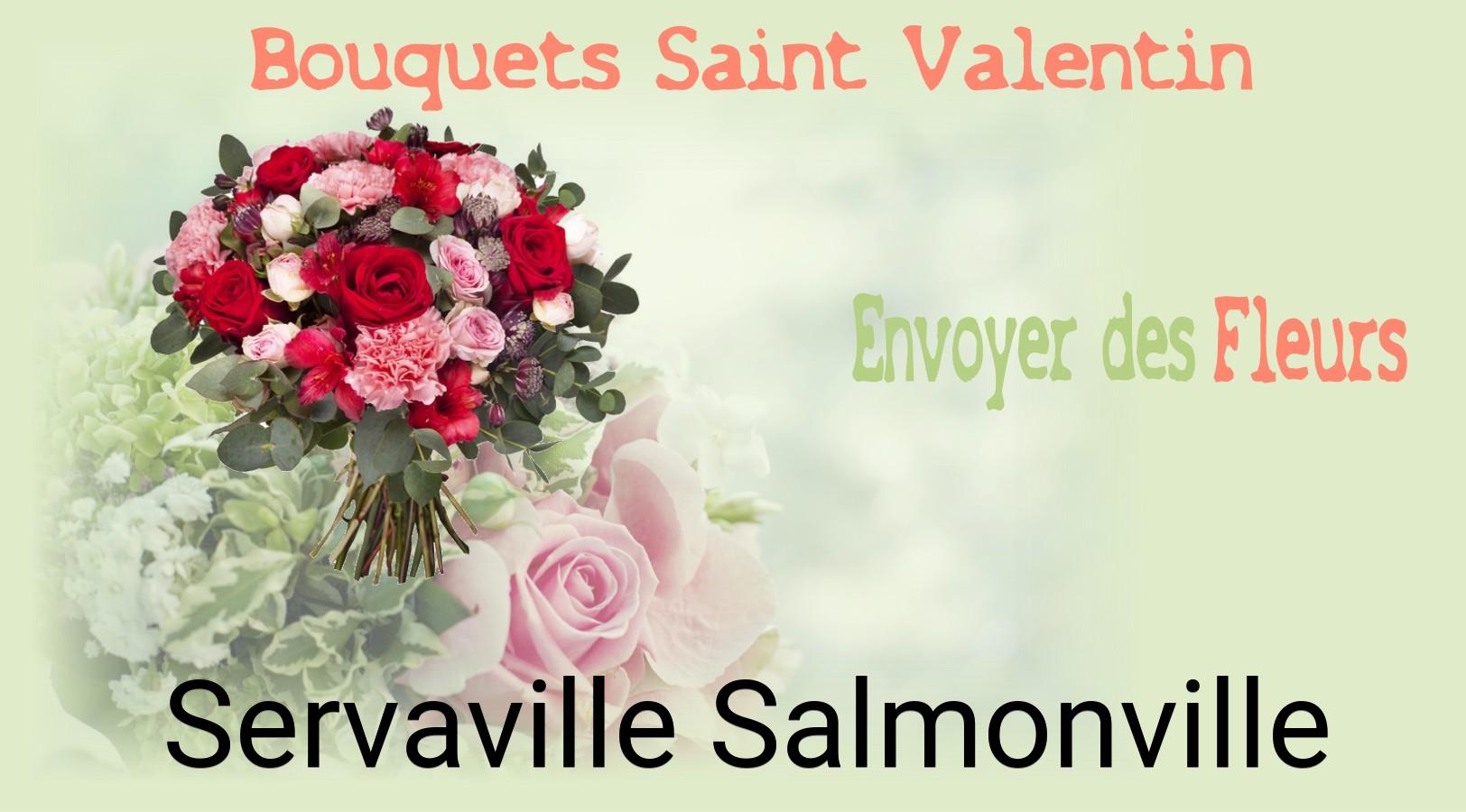 Roses de Saint-Valentin livrées à Servaville-Salmonville